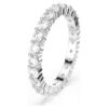 Matrix Vittore Ring Round Cut, White, Silver-Tone Finish Matrix Vittore Ring Round Cut, White, Silver-Tone Finish