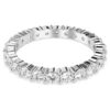 Matrix Vittore Ring Round Cut, White, Silver-Tone Finish Matrix Vittore Ring Round Cut, White, Silver-Tone Finish