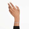Mesmera Bracelet Mixed Cuts, White, Rhodium Plated Mesmera Bracelet Mixed Cuts, White, Rhodium Plated
