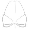 Millenia Body Chain Round Cut, White, Rhodium Plated