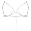 Millenia Body Chain Round Cut, White, Rhodium Plated