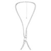 Millenia Body Chain Square Cut, White, Rhodium Plated