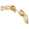 Millenia Bracelet Octagon Cut, Purple, Gold-Tone Plated Millenia Bracelet Octagon Cut, Purple, Gold-Tone Plated