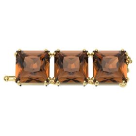 Millenia Extender Square Cut, Brown, Gold-Tone Plated Millenia Extender Square Cut, Brown, Gold-Tone Plated