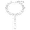 Millenia Necklace Mixed Cuts, White, Rhodium Plated Millenia Necklace Mixed Cuts, White, Rhodium Plated