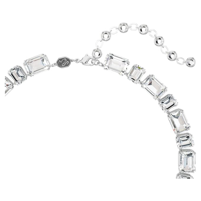Millenia Necklace Octagon Cut, White, Rhodium Plated Millenia Necklace Octagon Cut, White, Rhodium Plated