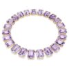 Millenia Necklace Oversized Crystals, Octagon Cut, Purple, Gold-Tone Plated Millenia Necklace Oversized Crystals, Octagon Cut, Purple, Gold-Tone Plated
