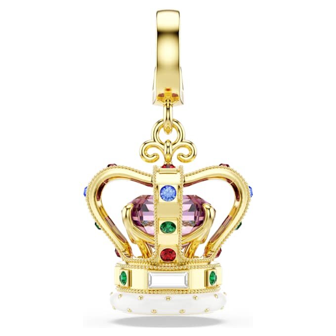 Minions Crown Charm Mixed Cuts, Multicolored, Gold-Tone Plated Minions Crown Charm Mixed Cuts, Multicolored, Gold-Tone Plated