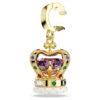 Minions Crown Charm Mixed Cuts, Multicolored, Gold-Tone Plated Minions Crown Charm Mixed Cuts, Multicolored, Gold-Tone Plated