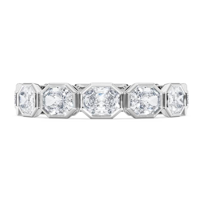 Octagon Band Ring Lab-Grown Diamonds 2.4 Ct Tw, Octagon Shape, 14K White Gold Octagon Band Ring Lab-Grown Diamonds 2.4 Ct Tw, Octagon Shape, 14K White Gold