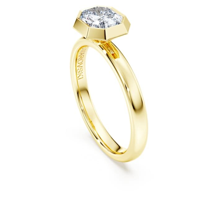 Octagon Bezel Ring Lab-Grown Diamonds 1.0 Ct Tw, Octagon Shape, 14K Yellow Gold Octagon Bezel Ring Lab-Grown Diamonds 1.0 Ct Tw, Octagon Shape, 14K Yellow Gold