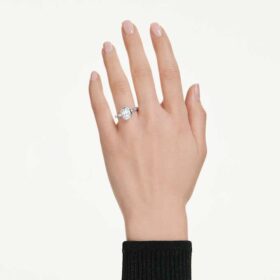 Octagon Bezel Ring Lab-Grown Diamonds 2.0 Ct Tw, Octagon Shape, 14K White Gold Octagon Bezel Ring Lab-Grown Diamonds 2.0 Ct Tw, Octagon Shape, 14K White Gold