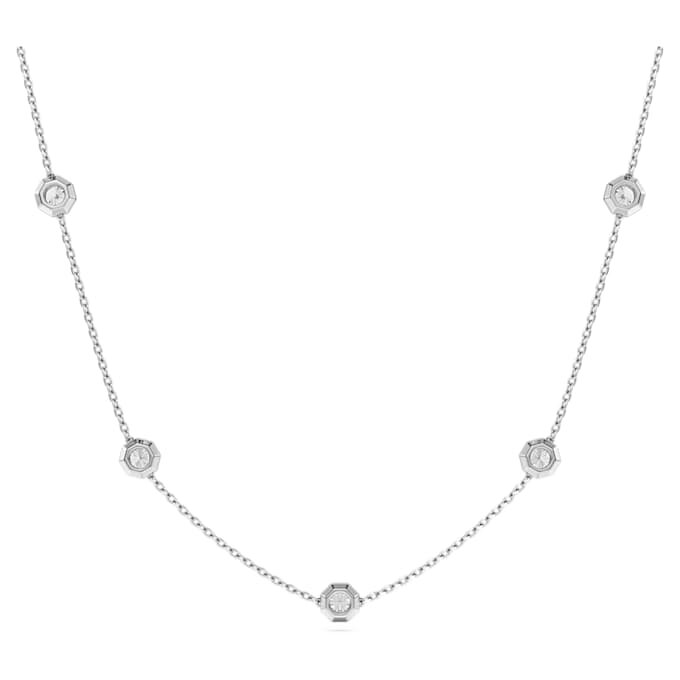 Octagon Necklace Lab-Grown Diamonds 0.7 Ct Tw, Round Shape, Sterling Silver Octagon Necklace Lab-Grown Diamonds 0.7 Ct Tw, Round Shape, Sterling Silver