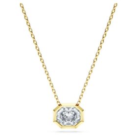 Octagon Pendant Lab-Grown Diamonds 1.0 Ct Tw, Octagon Shape, 14K Yellow Gold