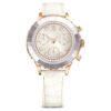 Octea Chrono Watch Swiss Made, Leather Strap, White, Rose Gold-Tone Finish Octea Chrono Watch Swiss Made, Leather Strap, White, Rose Gold-Tone Finish