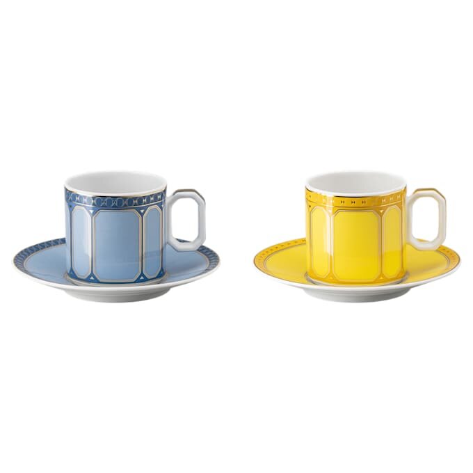 Signum Espresso Set Porcelain, Multicolored Signum Espresso Set Porcelain, Multicolored