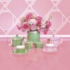 Signum Teacup with Saucer Porcelain, Green