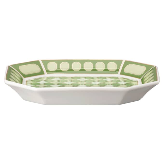 Signum Tray Porcelain, Small, Green Signum Tray Porcelain, Small, Green