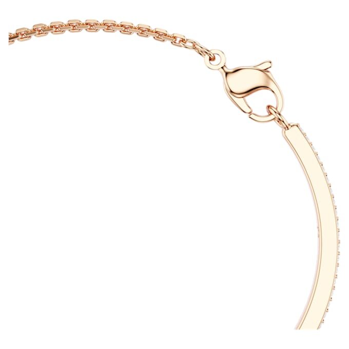 Snake Bangle Mixed Cuts, Year of the Snake, Red, Rose Gold-Tone Plated Snake Bangle Mixed Cuts, Year of the Snake, Red, Rose Gold-Tone Plated