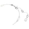Snake Bracelet Crystal Pearl, Mixed Cuts, Year of the Snake, White, Rhodium Plated