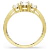 Stilla Attract Ring Round Cut, White, Gold-Tone Plated Stilla Attract Ring Round Cut, White, Gold-Tone Plated