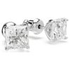 Stilla Attract Stud Earrings Square Cut, White, Rhodium Plated Stilla Attract Stud Earrings Square Cut, White, Rhodium Plated