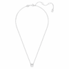 Stilla Pendant Round Cut, White, Rhodium Plated Stilla Pendant Round Cut, White, Rhodium Plated