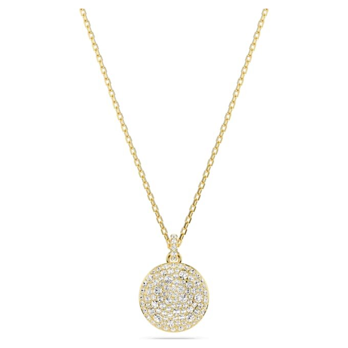 Sublima Layered Pendant White, Gold-Tone Plated Sublima Layered Pendant White, Gold-Tone Plated