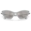 Sunglasses Cat-Eye Shape, Silver Tone