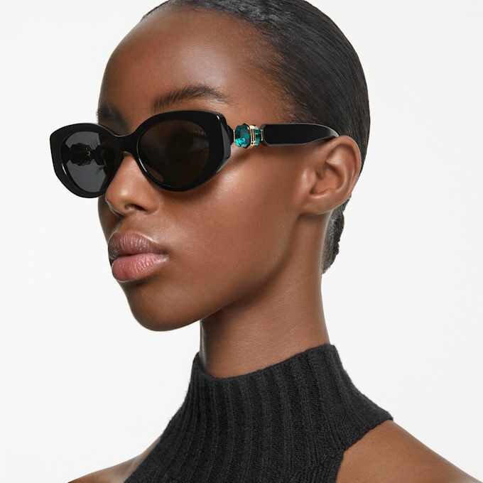 Sunglasses Cat-Eye Shape, Sk6002, Black Sunglasses Cat-Eye Shape, Sk6002, Black