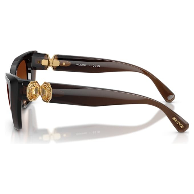 Sunglasses Cat-Eye Shape, Sk6047, Dark Brown Sunglasses Cat-Eye Shape, Sk6047, Dark Brown