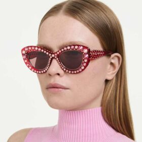 Sunglasses Cat-Eye Shape, Sk6060, Red
