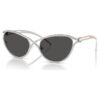 Sunglasses Cat-Eye Shape, Sk7025, Silver Tone Sunglasses Cat-Eye Shape, Sk7025, Silver Tone