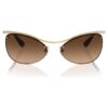 Sunglasses Oval Shape, Sk7018, Brown