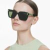 Sunglasses Square Shape, Sk6032, Green