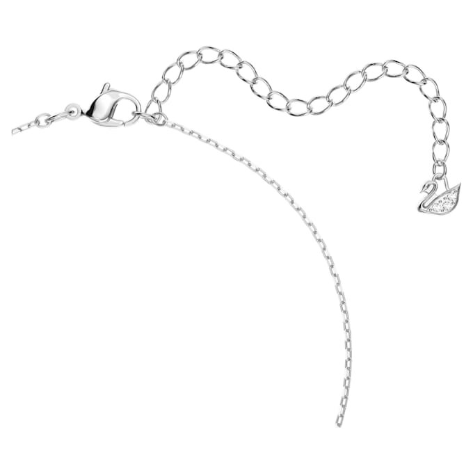 Swan Necklace Dancing Swan, Blue, Rhodium Plated Swan Necklace Dancing Swan, Blue, Rhodium Plated