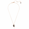 Swan Pendant Swan, Black, Rose Gold-Tone Plated Swan Pendant Swan, Black, Rose Gold-Tone Plated