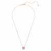 Symbolica Pendant Round Cut, Pavé, Horse Shoe, Red, Rose Gold-Tone Plated Symbolica Pendant Round Cut, Pavé, Horse Shoe, Red, Rose Gold-Tone Plated