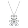 Teddy Pendant Bear, Blue, Rhodium Plated Teddy Pendant Bear, Blue, Rhodium Plated