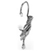 The Vienna Collection Ear Cuffs Feather, Large, White, Ruthenium Plated The Vienna Collection Ear Cuffs Feather, Large, White, Ruthenium Plated