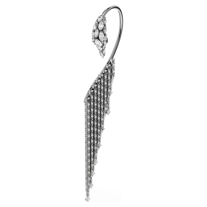 The Vienna Collection Ear Cuffs Swan, White, Ruthenium Plated The Vienna Collection Ear Cuffs Swan, White, Ruthenium Plated