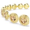 Una Angelic Bracelet Round Cut, Caramel, Gold-Tone Plated Una Angelic Bracelet Round Cut, Caramel, Gold-Tone Plated