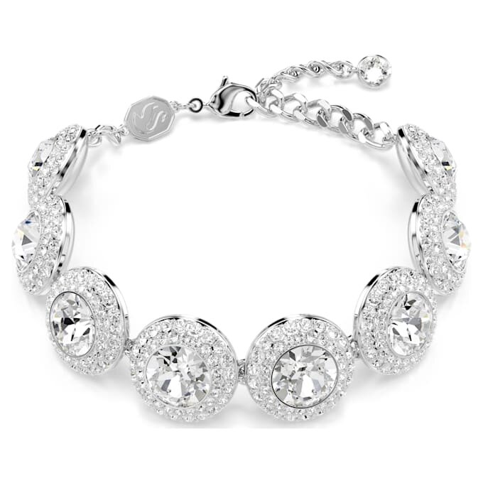 Una Angelic Bracelet White, Rhodium Plated Una Angelic Bracelet White, Rhodium Plated