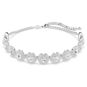 Una Angelic Choker White, Rhodium Plated Una Angelic Choker White, Rhodium Plated