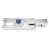 Una Angelic Extender Round Cut, Blue, Rhodium Plated