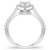 Una Angelic Motif Ring Mixed Cuts, Heart, White, Rhodium Plated Una Angelic Motif Ring Mixed Cuts, Heart, White, Rhodium Plated