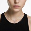 Una Angelic Pendant Round Cut, Pavé, White, Rhodium Plated Una Angelic Pendant Round Cut, Pavé, White, Rhodium Plated