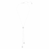 Una Angelic Y Pendant Round Cut, White, Rhodium Plated Una Angelic Y Pendant Round Cut, White, Rhodium Plated
