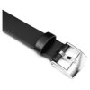 Watch Strap 12 Mm (0.47″) Width, Leather, Black, Stainless Steel