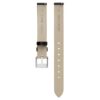 Watch Strap 12 Mm (0.47″) Width, Leather, Black, Stainless Steel